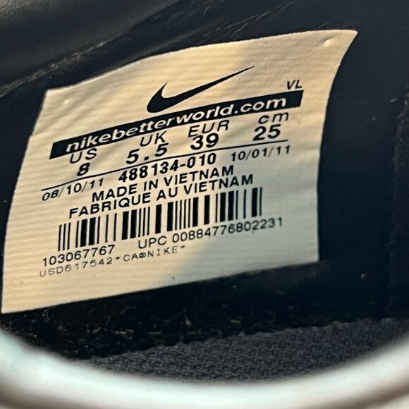 Nike libretto women’s soccer shoes black 488134-010 size 8 women - Picture 2 of 10